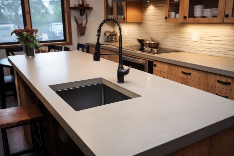 Poured Countertop Installation in Marin County, CA